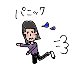 Komyu power low girl sticker #11170234