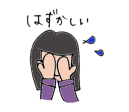 Komyu power low girl sticker #11170240