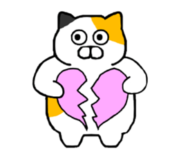 Spence is a chubby cat sticker #11170443