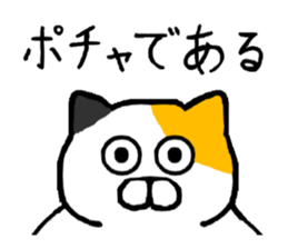 Spence is a chubby cat sticker #11170447