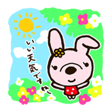 rabbit leisurely forest 2 sticker #11170665