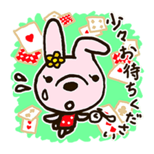 rabbit leisurely forest 2 sticker #11170675