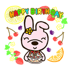 rabbit leisurely forest 2 sticker #11170676