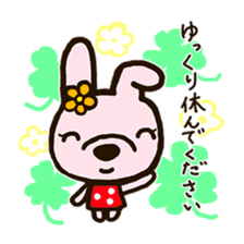 rabbit leisurely forest 2 sticker #11170681