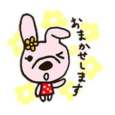 rabbit leisurely forest 2 sticker #11170690