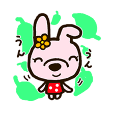 rabbit leisurely forest 2 sticker #11170697