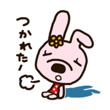 rabbit leisurely forest 2 sticker #11170700