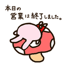 rabbit leisurely forest 2 sticker #11170703