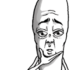 The Alien born in the Earth 2.1 sticker #11170868