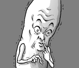 The Alien born in the Earth 2.1 sticker #11170899