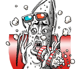 The Alien born in the Earth 2.1 sticker #11170902