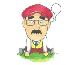 life of the playful president sticker #11171275