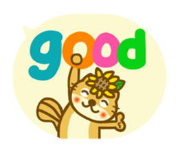 Daily sunflower squirrel sticker #11171827