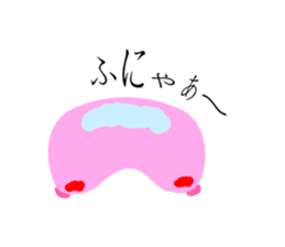 a momo of a pink bus sticker #11171994