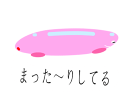 a momo of a pink bus sticker #11172004