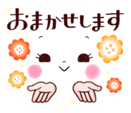 Softly natural face. sticker #11172041