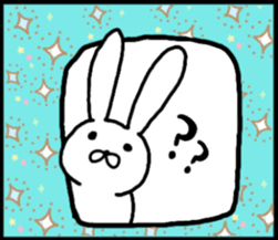 talking rabbit sticker English ver. sticker #11173104