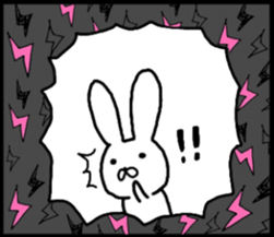 talking rabbit sticker English ver. sticker #11173105