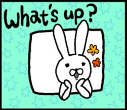 talking rabbit sticker English ver. sticker #11173106