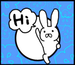 talking rabbit sticker English ver. sticker #11173108