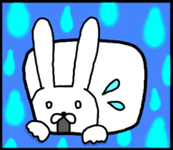 talking rabbit sticker English ver. sticker #11173110