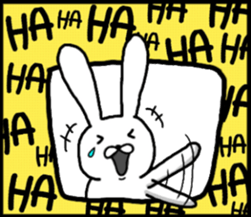 talking rabbit sticker English ver. sticker #11173111