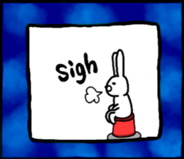 talking rabbit sticker English ver. sticker #11173114
