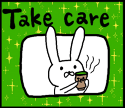 talking rabbit sticker English ver. sticker #11173115