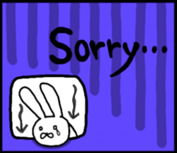 talking rabbit sticker English ver. sticker #11173119