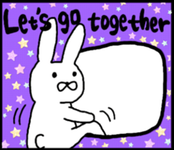 talking rabbit sticker English ver. sticker #11173120