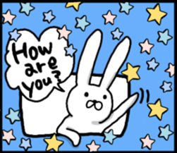 talking rabbit sticker English ver. sticker #11173121