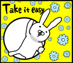 talking rabbit sticker English ver. sticker #11173125