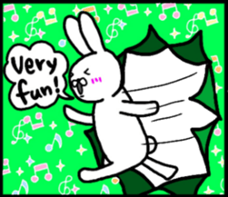 talking rabbit sticker English ver. sticker #11173127