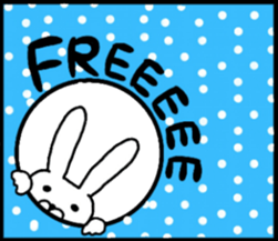 talking rabbit sticker English ver. sticker #11173130