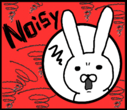 talking rabbit sticker English ver. sticker #11173132
