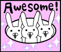 talking rabbit sticker English ver. sticker #11173133