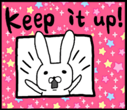 talking rabbit sticker English ver. sticker #11173134