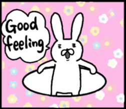 talking rabbit sticker English ver. sticker #11173135
