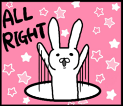 talking rabbit sticker English ver. sticker #11173136