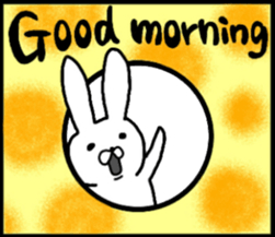 talking rabbit sticker English ver. sticker #11173137