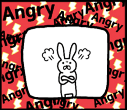 talking rabbit sticker English ver. sticker #11173143