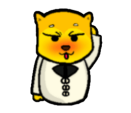 Love and naughty incarnation-Shiba bear sticker #11173264