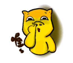 Love and naughty incarnation-Shiba bear sticker #11173267