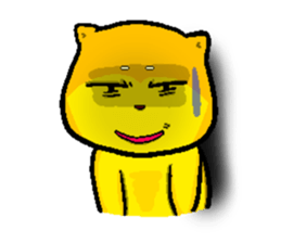 Love and naughty incarnation-Shiba bear sticker #11173268