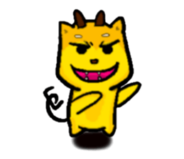 Love and naughty incarnation-Shiba bear sticker #11173270