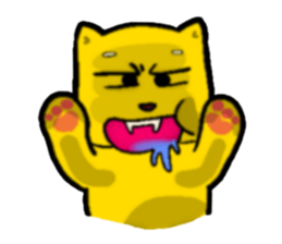 Love and naughty incarnation-Shiba bear sticker #11173272