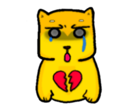 Love and naughty incarnation-Shiba bear sticker #11173273