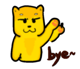 Love and naughty incarnation-Shiba bear sticker #11173274