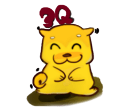Love and naughty incarnation-Shiba bear sticker #11173280