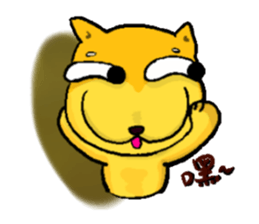 Love and naughty incarnation-Shiba bear sticker #11173284